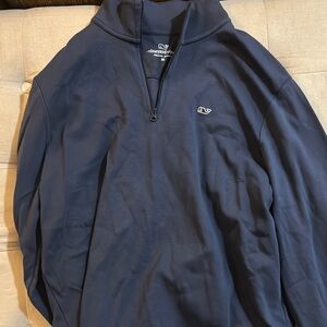 Vineyard Vines Navy Quarter-Zip Pullover